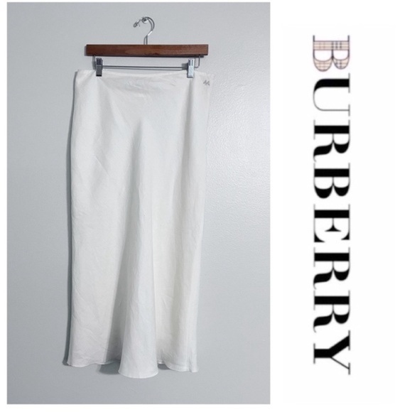 Burberry Vintage Thomas Burberry ! Flax Linen Skirt - Picture 1 of 4